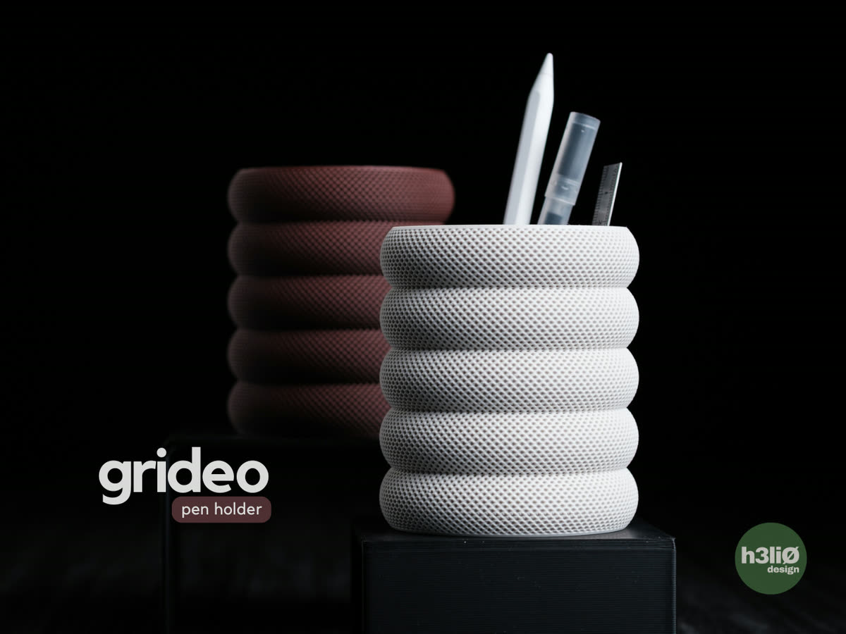 Pot à crayons Grideo, présentation officielle.